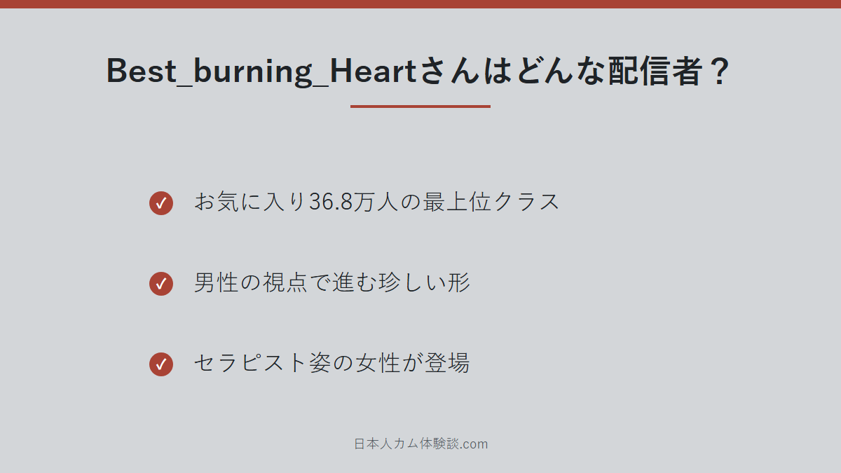 Best_burning_Heartさんのどんな配信者かのまとめ画像