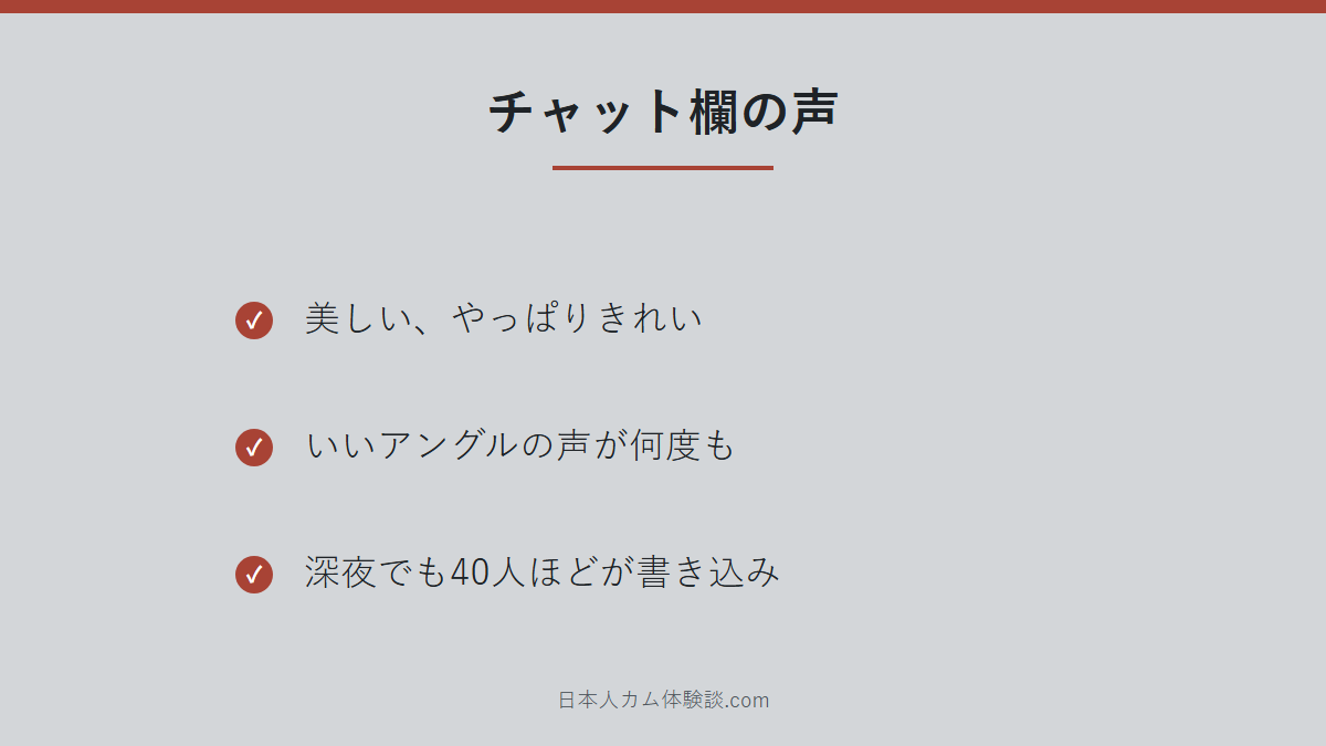 miho-chさんのチャット欄の雰囲気のまとめ画像